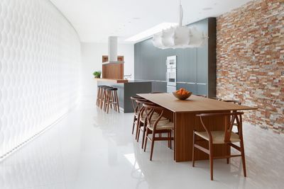 Verticale lamelgordijnsystemen, SG 2950, Multi Visio, Room shot "Highgate Home", London, UK, Vertical Waves