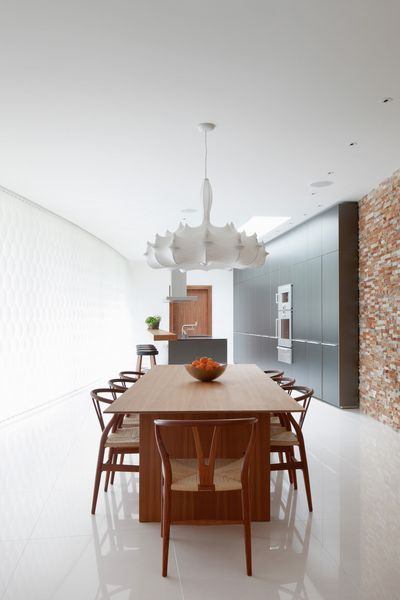 Verticale lamelgordijnsystemen, SG 2950, Multi Visio, Room shot "Highgate Home", London, UK, Vertical Waves