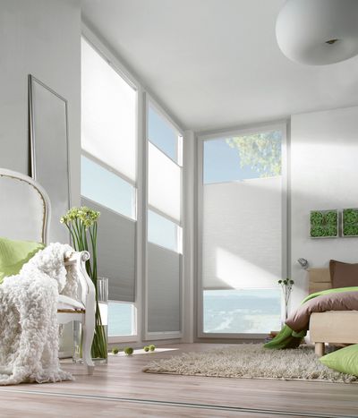 Geplooide blindsystemen, SG 8500, DUETTE® Fixé Unix, 20002, DUETTE® Classic Dark, 20093, BB24