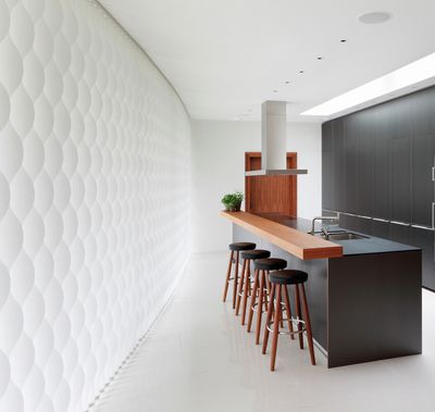 Verticale lamelgordijnsystemen, SG 2960, Multi Visio, Room shot "Highgate Home", London, UK, Vertical Waves