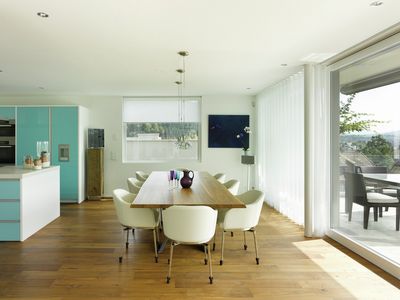 Gordijnsystemen, SG 6010, Colorama 1, Room shot "Private Home", Gümligen, Switzerland, Wave