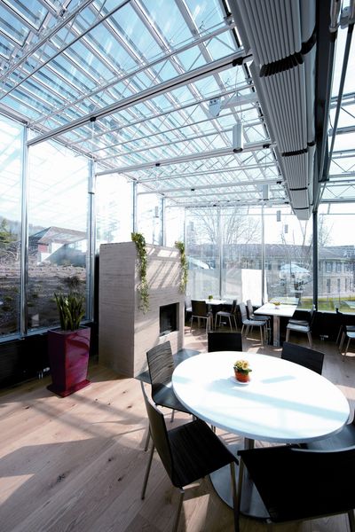 Skylight systemen, SG 2195, Multiscreen 1-10%, Room shot "Restaurant Schinznach Bad", Schinznach, Switzerland