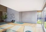 Gordijnsystemen, SG 3870, Yoga room, recessed curtain track