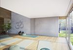 Systèmes de rideaux, SG 3870, Yoga room, recessed curtain track