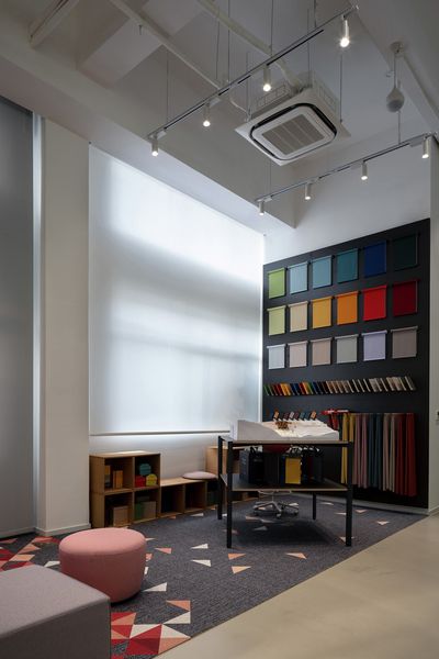 Systèmes stores enrouleurs, SG 4970, Colorama 2, UFOU Showroom, Shanghai, China