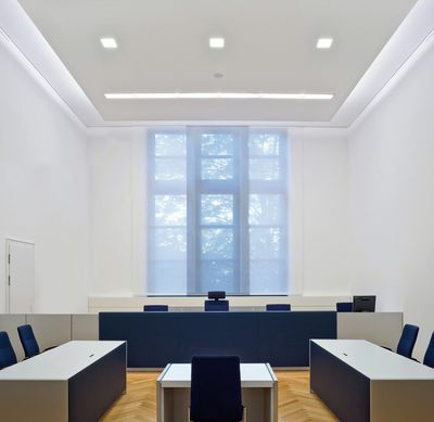 Paneelgordijnsystemen, SG 2700, Colorama 1, Room shot "Country Court", Neuss, Germany